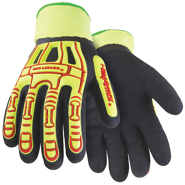 Hexarmor Hi-Vis Cold Protection Gloves, Fleece Lining, L 2099-L (9)