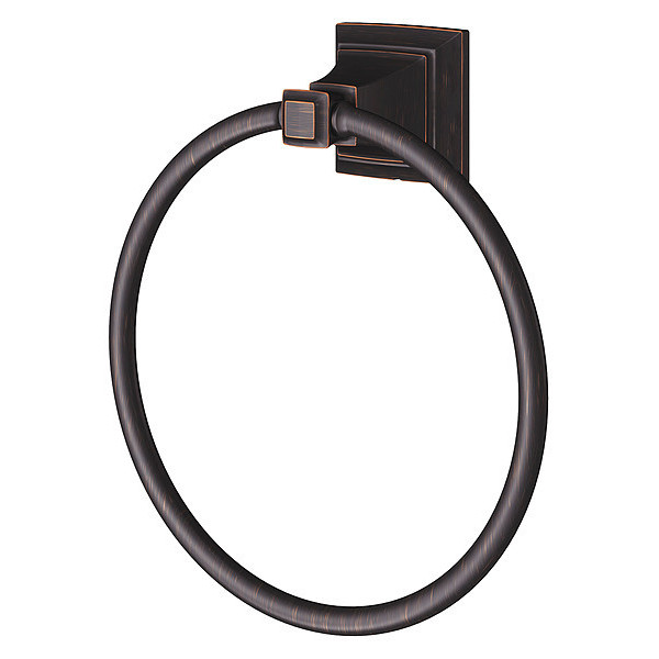 American Standard Towel Ring, Metal, Bronze, 7 3/8 in w 7455190.278