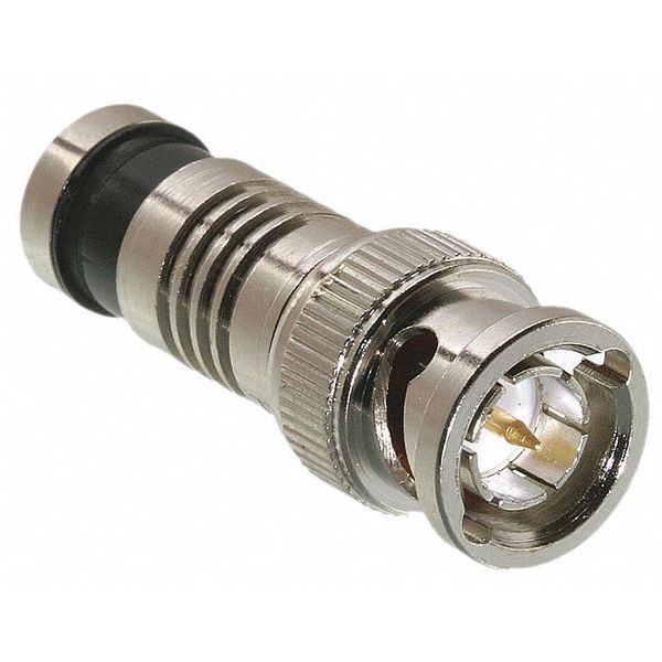 Triplett Coaxial Connector, BNC Male, Silver, PK10 302-00CSTP