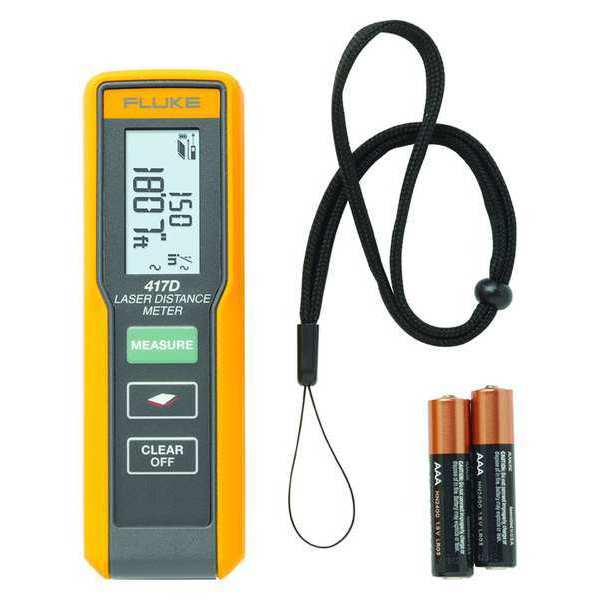 Fluke Laser Distance Meter, LCD Display FLUKE 417D