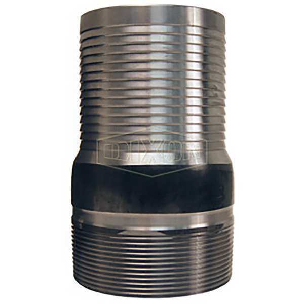 Barbed Steam Hose Fitting: 3/4 in x 3/4 in Fitting Size, Male x Male, Hose  Barb x NPT, Steel x Steel