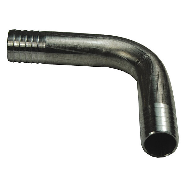 Dixon Barbed Hose Fitting, Hose ID 1/4", N/A 1770404SS