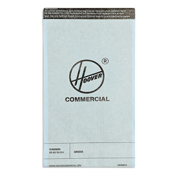 Hoover Commercial Vacuum Bag, 10 PK AH10159