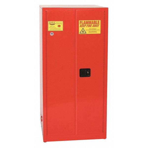 Eagle Mfg Flammable Liquid Safety Cabinet, Red PI6010X