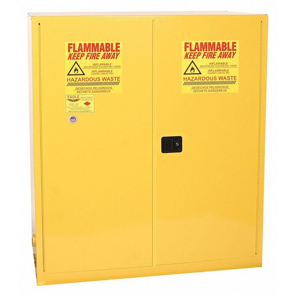 Eagle Mfg Flammable Liquid Safety Cabinet, Yellow HAZ5510X
