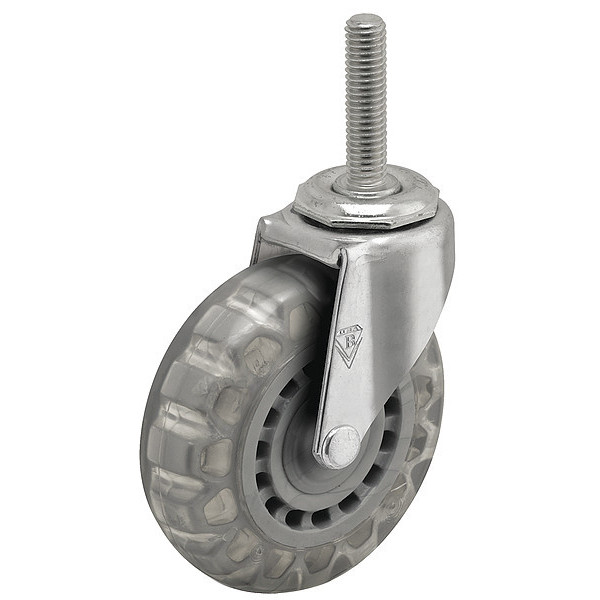 Shepherd Caster 2" X 13/16" Non-Marking Pvc Swivel Caster, No Brake, Loads Up To 90 lb PRE20634ZN-VPR01(CG)