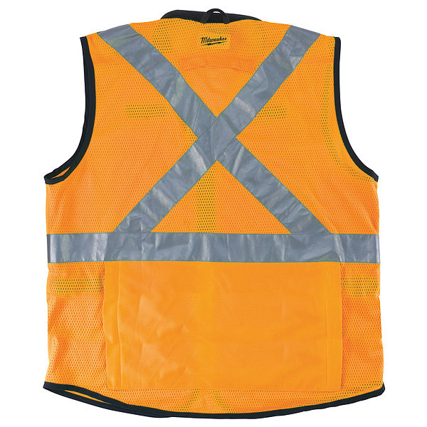 Milwaukee Tool Class High Visibility Orange Performance Safety Vest  L/XL (CSA) 48-73-5092 Zoro