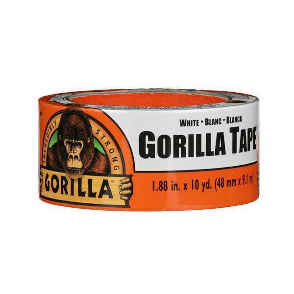 Gorilla Glue Duct Tape, White, 1 7/8inx10yd, 16.75 mil 6010002