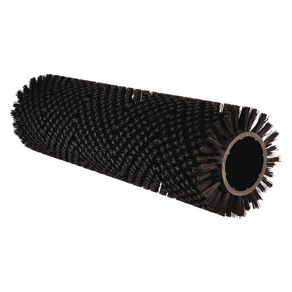 Tennant Floor Machine Brush, 12 in Dia, Black 1030969