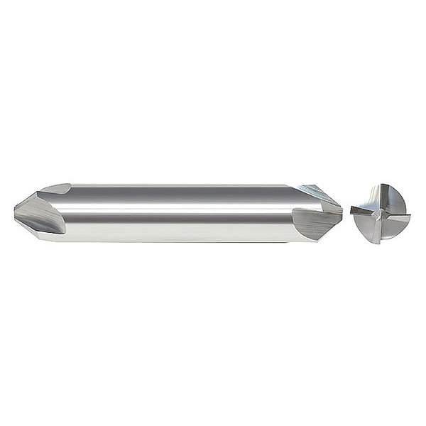 Zoro Select Countersink, 4 Flutes, Carbide, 2" L 334-303070