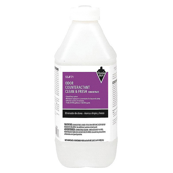 Tough Guy Deodorizer, Liquid, 0.5 gal, Bottle 55JF71