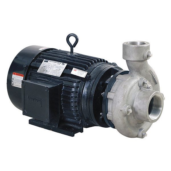 Dayton Centrifugal Pump, 15 HP, 3 Ph, 230/460VAC 55JJ62