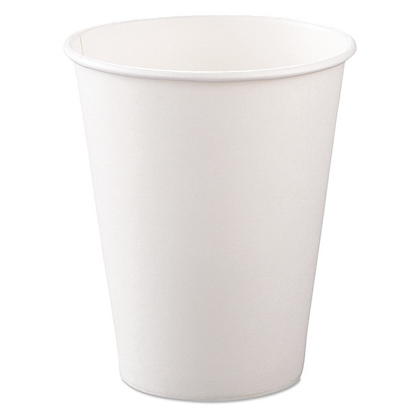 Dart Hot Cups, White, Paper, 8 oz., PK1000 SCC378W2050