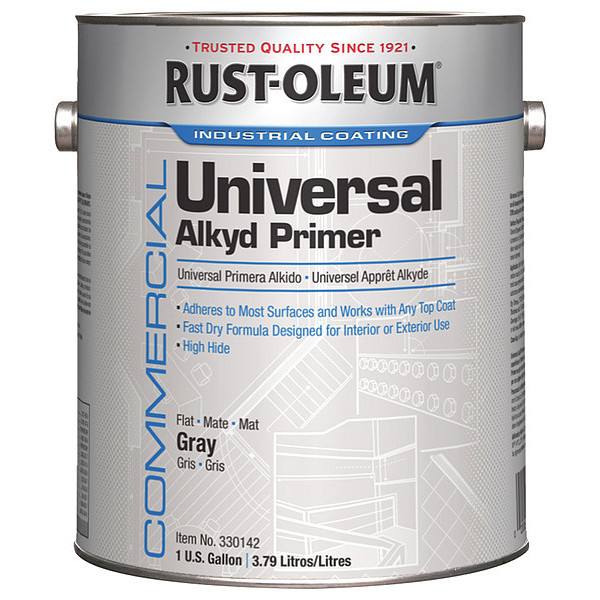 Rust-Oleum Alkyd Primer, Gray, 1 gal. 330142