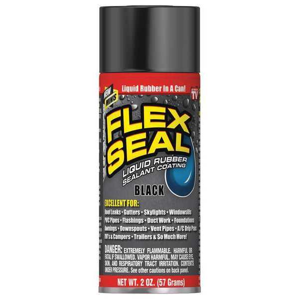 Flex Seal Leak Sealer 2 oz, Aerosol, Black, Liquid FSBLKMINI
