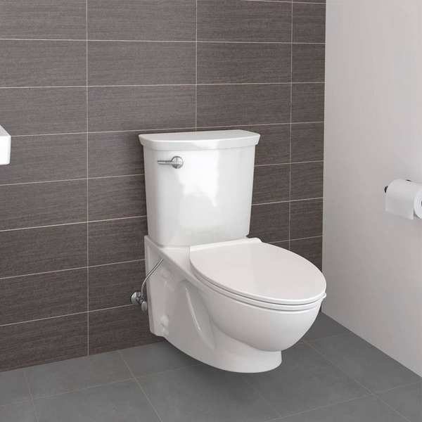 American Standard Wall Mount Gravity Toilet Bowl, 1.28 gpf, Elongated Bowl, ADA Compliance, Antimicrobial, White 3447101.020