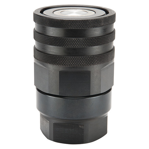 Parker Hydraulic Quick Connect Hose Coupling, Steel Body, Thread-to-Connect Lock, 1-5/16"-12 Thread Size FET-751-16FO