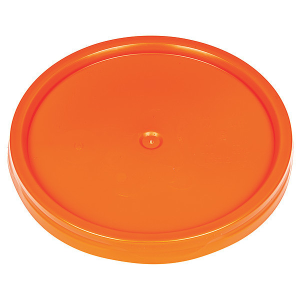 Basco Plastic Pail Lid, Orange, Plastic ROP2100CVR-TT-OR