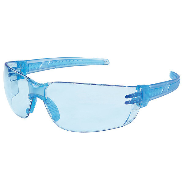 Mcr Safety Safety Glasses, Light Blue Anti-Fog HK213PF