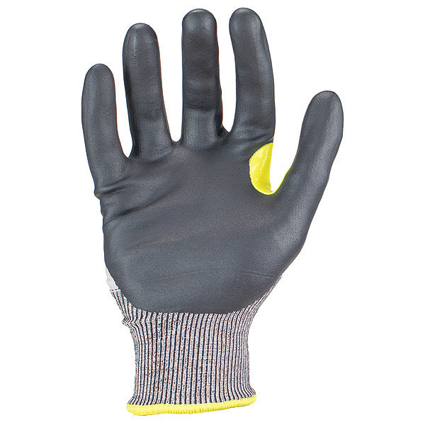 Ironclad Performance Wear Cut-Resistant Gloves, Palm Dipped, Foam Nitrile, A3 Cut Level, Black/Gray, Large (Size 9), 1 Pair SKC3FN-04-L