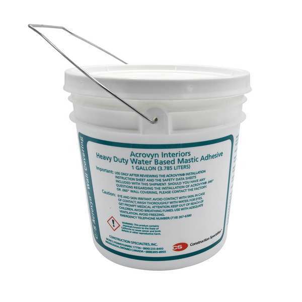 Acrovyn Water Based Mastic Adhesive, White MADXT1G