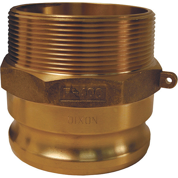 Dixon Cam and Groove Adapter, 1-1/4", Brass G125-F-BR