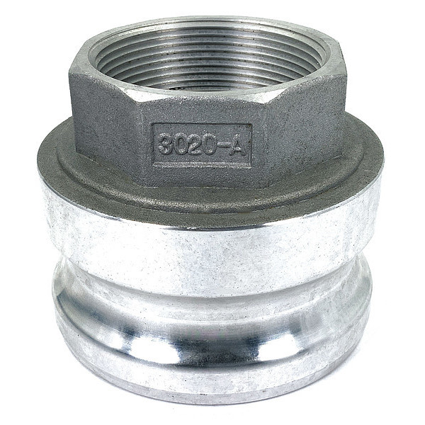 Zoro Select Cam and Groove Adapter, 3", Aluminum PLE07