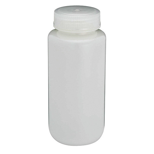 Globe Scientific Bottle, Wide Mouth, Round, HDPE, 500mL 7010500