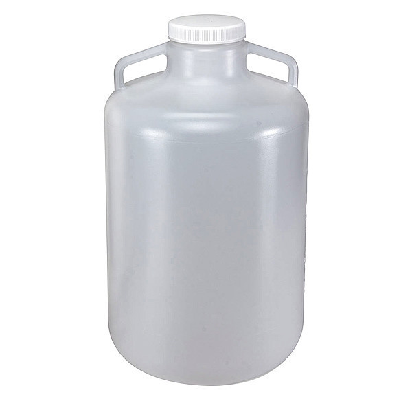 Zoro Select Carboy, 20 L, 535 mm H, Clear 7260020