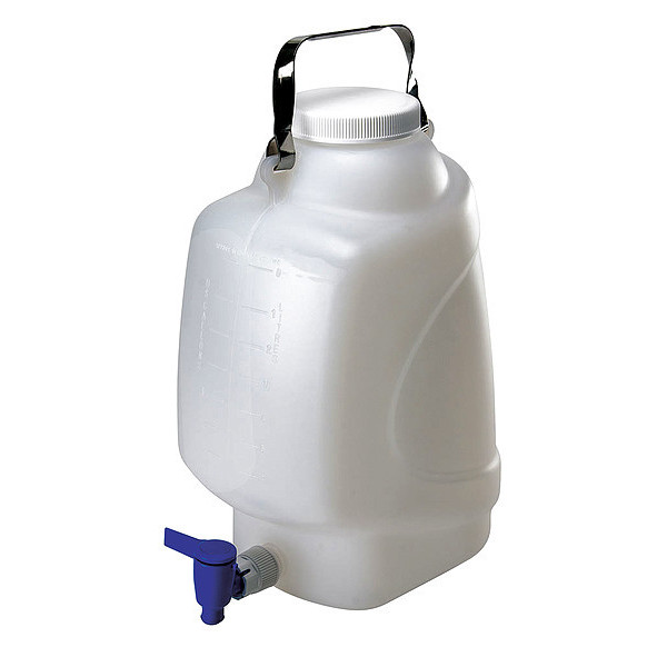 Zoro Select Carboy, 10 L, 400 mm H, Clear 7300010