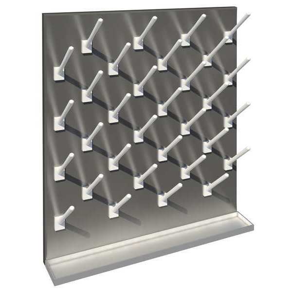 Instock Pegboard, Wall Mounting, 60 Number of Pegs GRV3630FB
