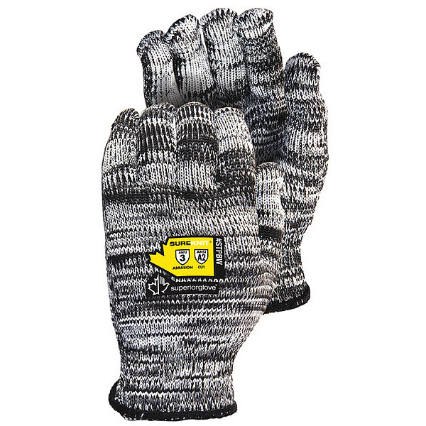 Superior Glove Cut-Resistant Gloves, Glove Size M, PK12 STPBW/M