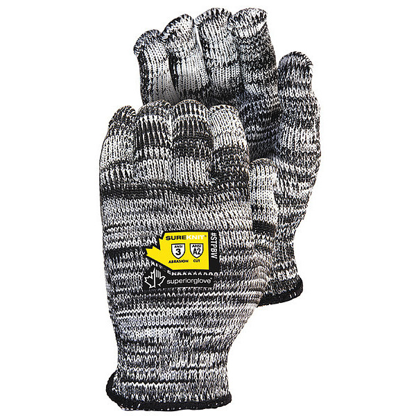 Superior Glove Cut-Resistant Gloves, Glove Size XL, PK12 STPBW/XL