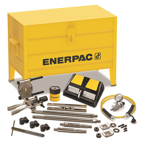 Enerpac BHP162A, 7 Ton, Hydraulic Cross Bearing Puller Set with Air Pump BHP162A