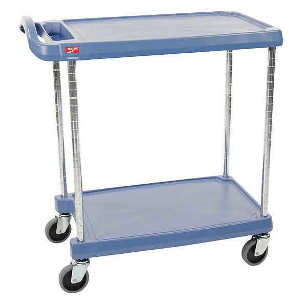 Instock Laboratory Utility Cart, Blue, 35-1/2" H GRMY1627-24BU