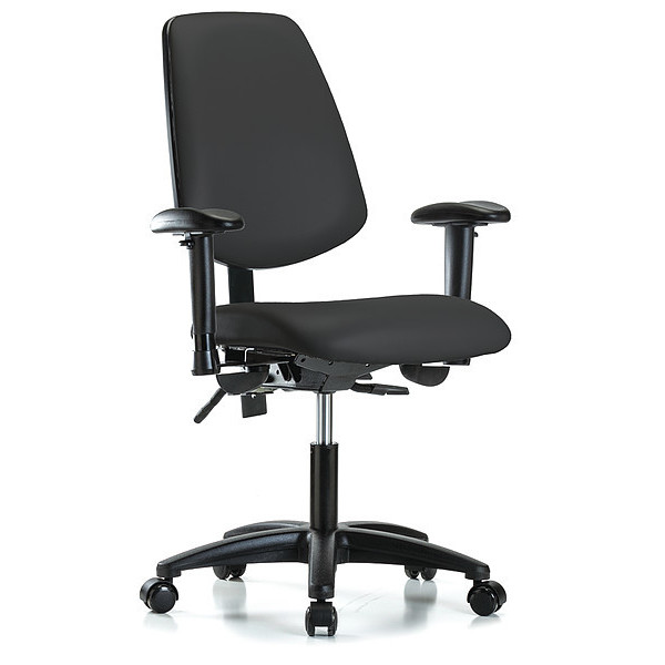 Instock Cleanroom Task Chair, 300 lb. Cap., Vinyl GRVDHCH-MB-RG-RC-8540A1