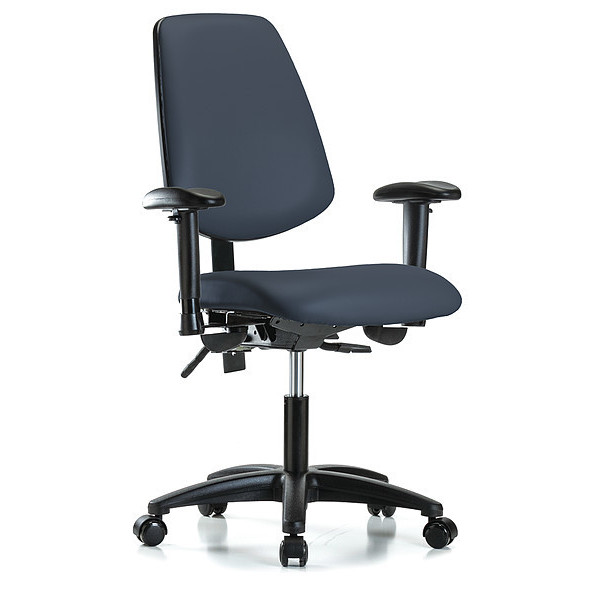 Instock Cleanroom Task Chair, 300 lb. Cap., Vinyl GRVDHCH-MB-RG-RC-8582A1