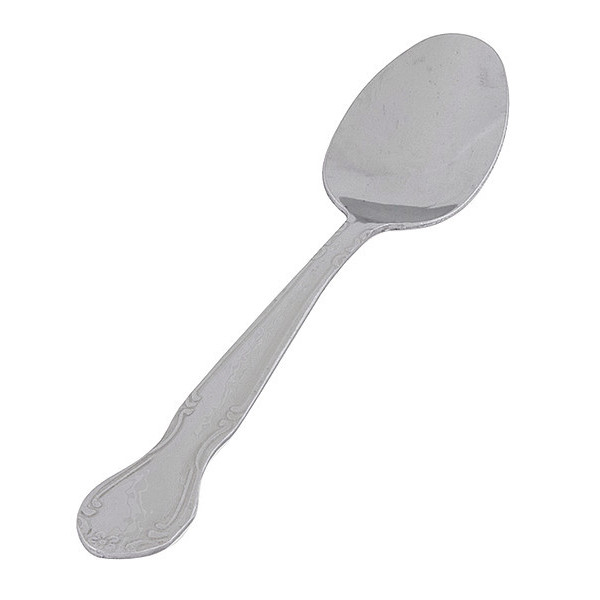 Crestware Teaspoon, 6 1/8 in L, Silver, PK36 BEL700
