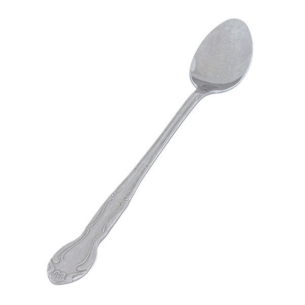 Crestware Ice Tea Spoon, 8 in L, Silver, PK36 BEL712