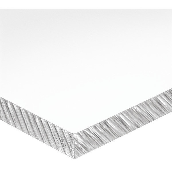 Zoro Select Clear Polycarbonate Sheet Stock 12" L x 12" W x 1/8" Thick BULK-PS-PC-111
