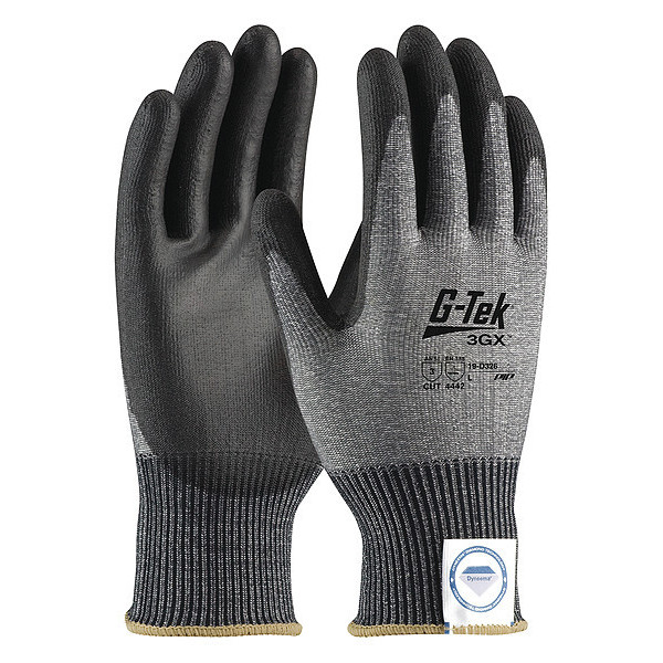 Pip Cut-Resistant Gloves, XL, 10" L, PR, PK12 19-D326/XL