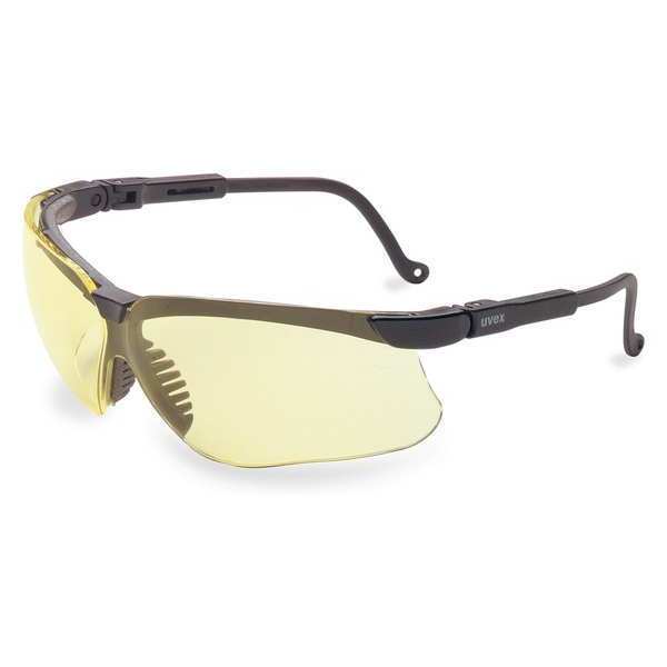 Honeywell Uvex Safety Glasses, Amber Anti-Fog, Hydrophilic, Hydrophobic, Scratch-Resistant S3202HS