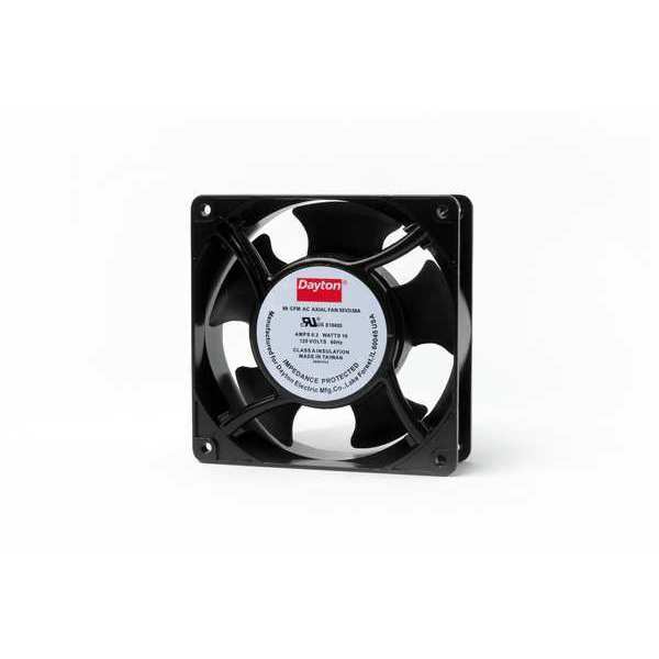 Dayton Standard Square Axial Fan, 120V AC, 99 cfm, 4-11/16 in W. 55VD38