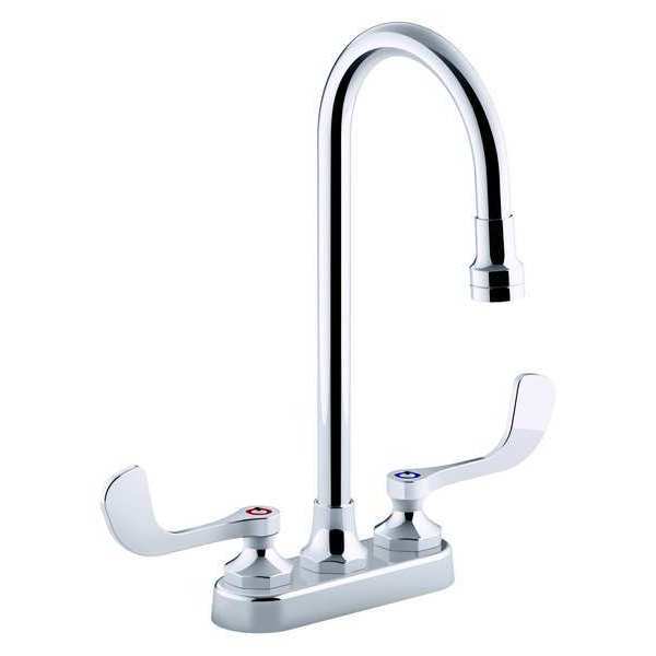 Kohler Gooseneck Bathroom Faucet, Manual K-400T70-5AKL-CP