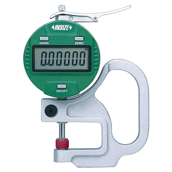 Insize Digital Thickness Gauge, Acc +/-0.0002 in 2871-101