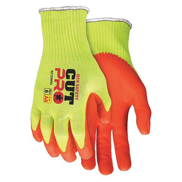 MCR SAFETY CUT RESISTANT GLOVES, 7 GA/SEAMLESS KNIT, SIZE XXL/11