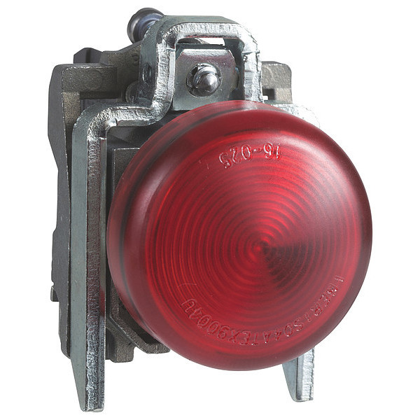 Schneider Electric Pilot Light, Red, 22mm, LED XB4BVG4TQ