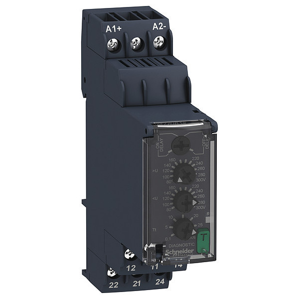 Schneider Electric VoltageSensingRelay, 8A, 60-280VAC, 9Pin RM22UB34