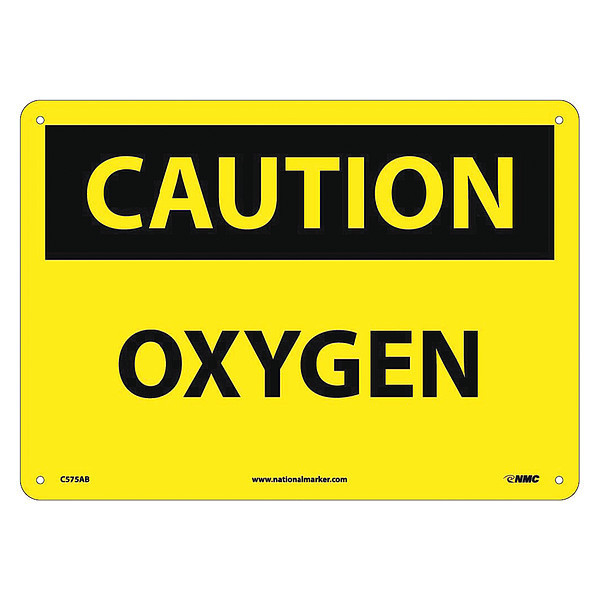 Nmc Caution Oxygen Sign, C575AB C575AB