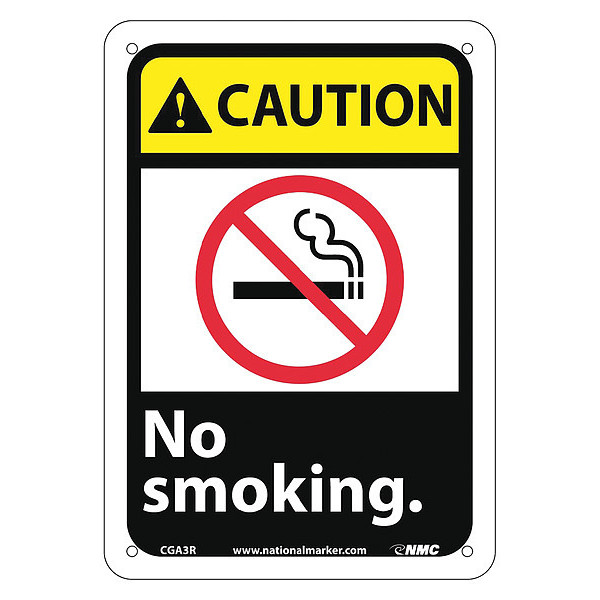 Nmc Caution No Smoking Sign, CGA3R CGA3R